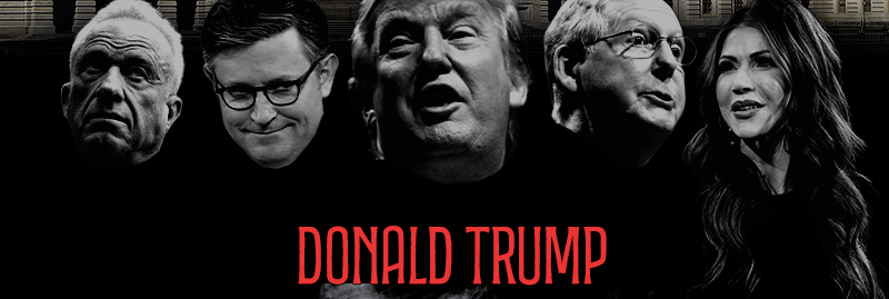 Donald Trump and his loyal GOP cronies.