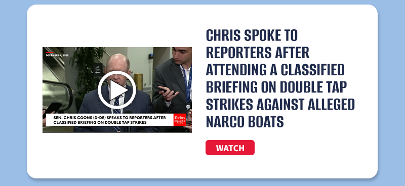 Chris spoke to reporters after attending a classified briefing on double tap strikes against alleged narco boats.

[WATCH]
