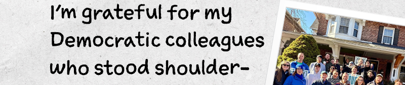 I’m grateful for my Democratic colleagues who stood shoulder-to-shoulder
