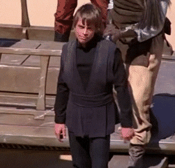 Luke Skywalker saluting